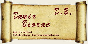 Damir Biorac vizit kartica